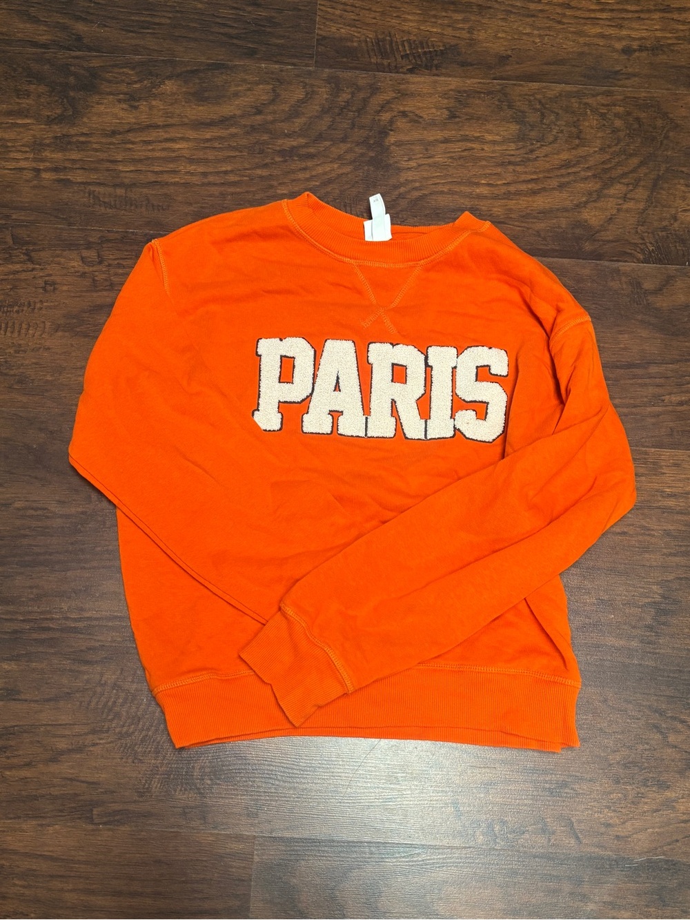 H&M Bright Orange Crewneck Sweatshirt
